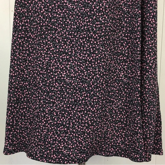 H&M Divided Slip Dress XL Black Floral NWOT - Picture 4 of 6